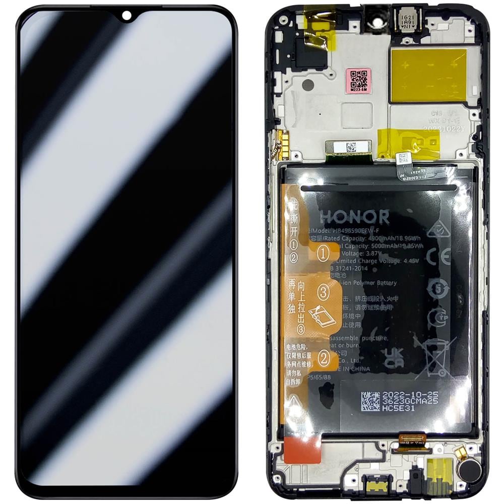 Blocco Completo 70 Lite Lcd Touchscreen Batteria 5000mah Originale Nero - Foto 1