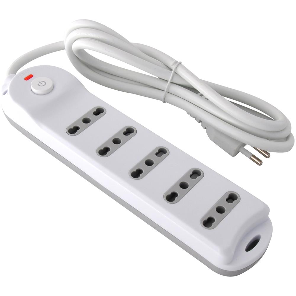 Presa Multipla A 5 Posti Italiana Bipasso Spina 10a - Foto 2