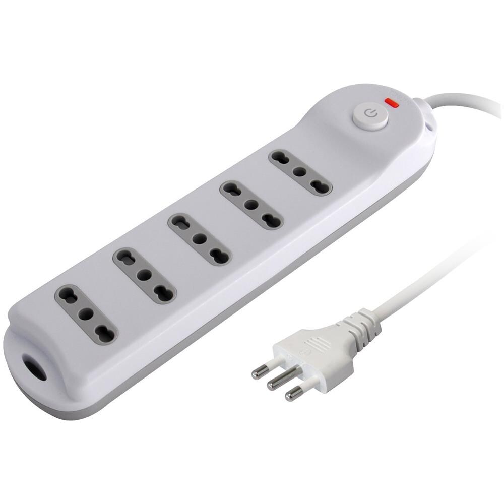 Presa Multipla A 5 Posti Italiana Bipasso Spina 10a - Foto 1