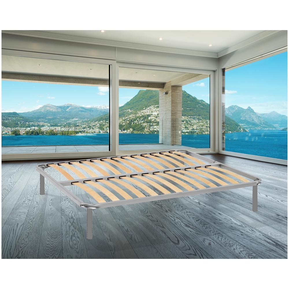 Rete Letto Matrimoniale Margaret, Rete Ortopedica A Doghe, 100% Made In Italy, Cm 160x190h 31 - Foto 1