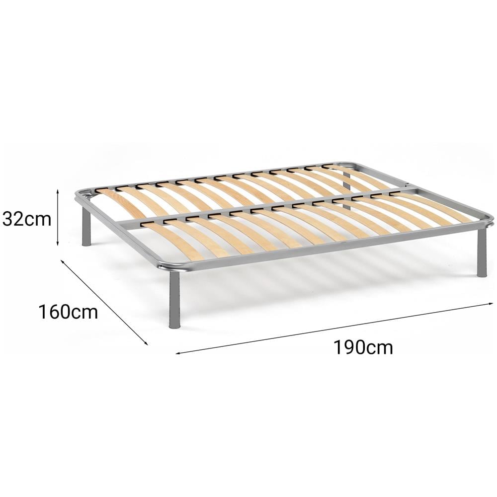 Rete Letto Matrimoniale Margaret, Rete Ortopedica A Doghe, 100% Made In Italy, Cm 160x190h 31 - Foto 3