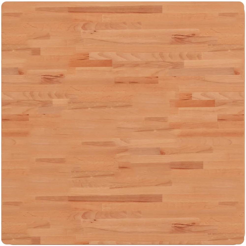 Piano Per Tavolo 90x90x1,5 Cm Quadrato Legno Massello Di Faggio - Foto 2