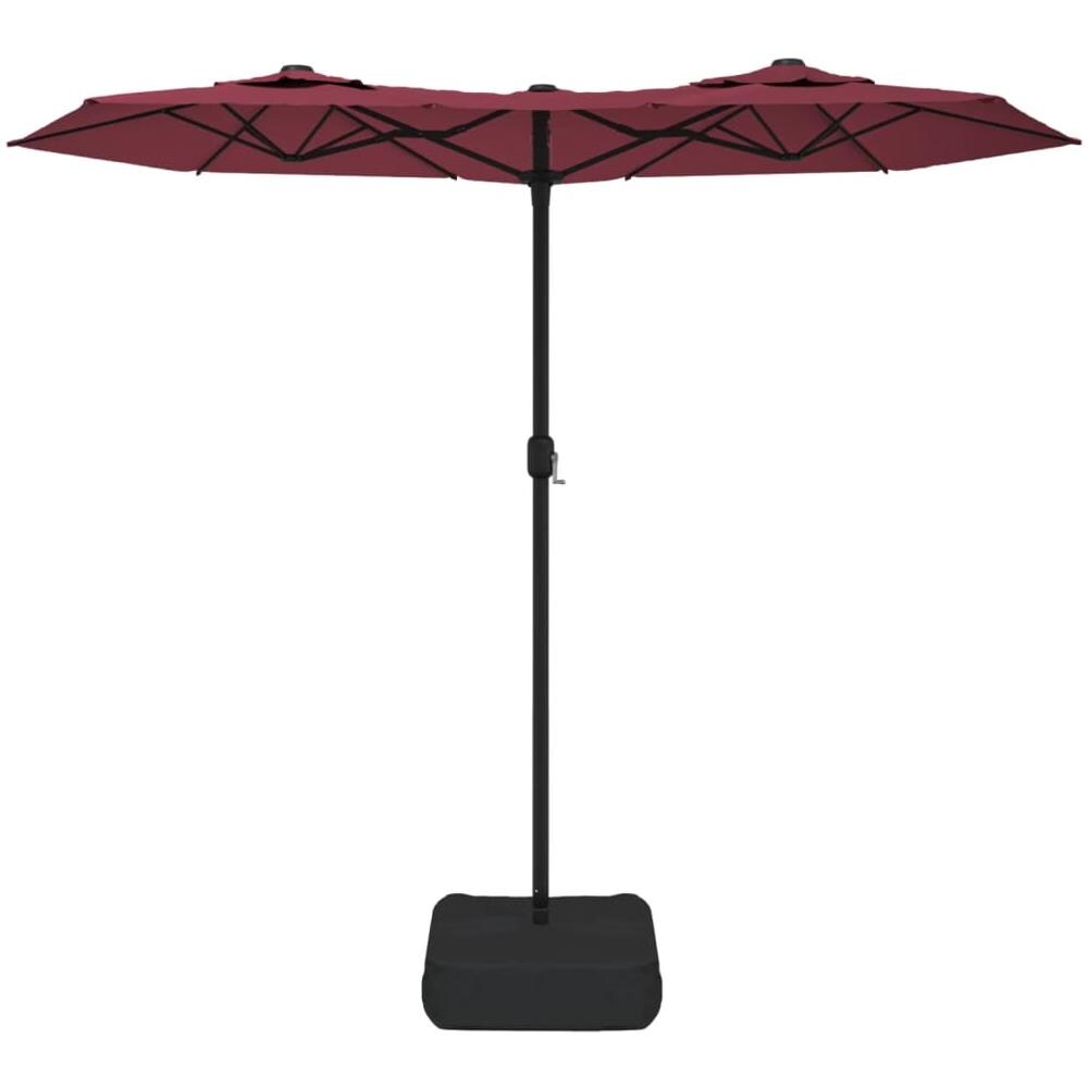 Ombrellone A Doppia Testa Rosso Bordeaux 316x240 Cm - Foto 3