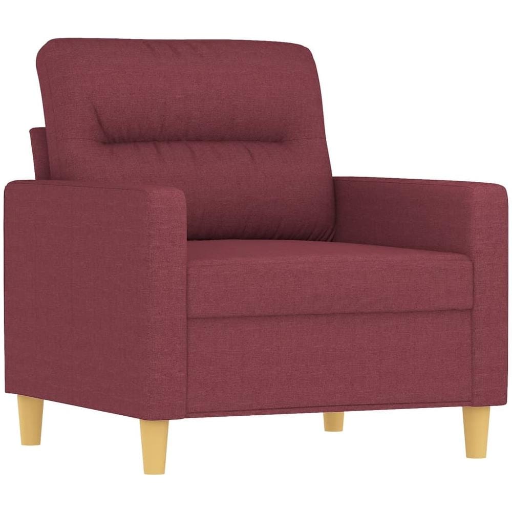 Poltrona Rosso Vino 60 Cm In Tessuto - Foto 2