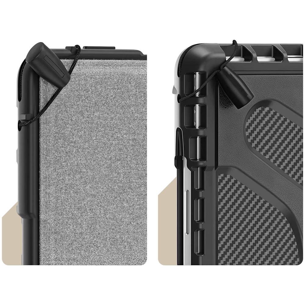 Cover Per Microsoft Surface Pro 9 Angoli Rinforzati Manico Cavalletto Nera - Foto 5