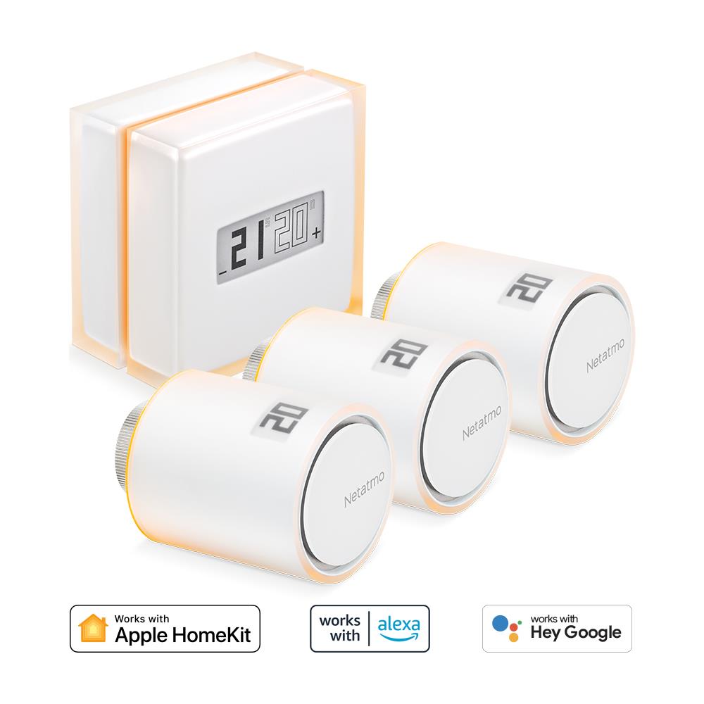 Kit Termostato intelligente + 3 Valvole Termostatiche Intelligenti Aggiuntivi per Termosifoni - Foto 2