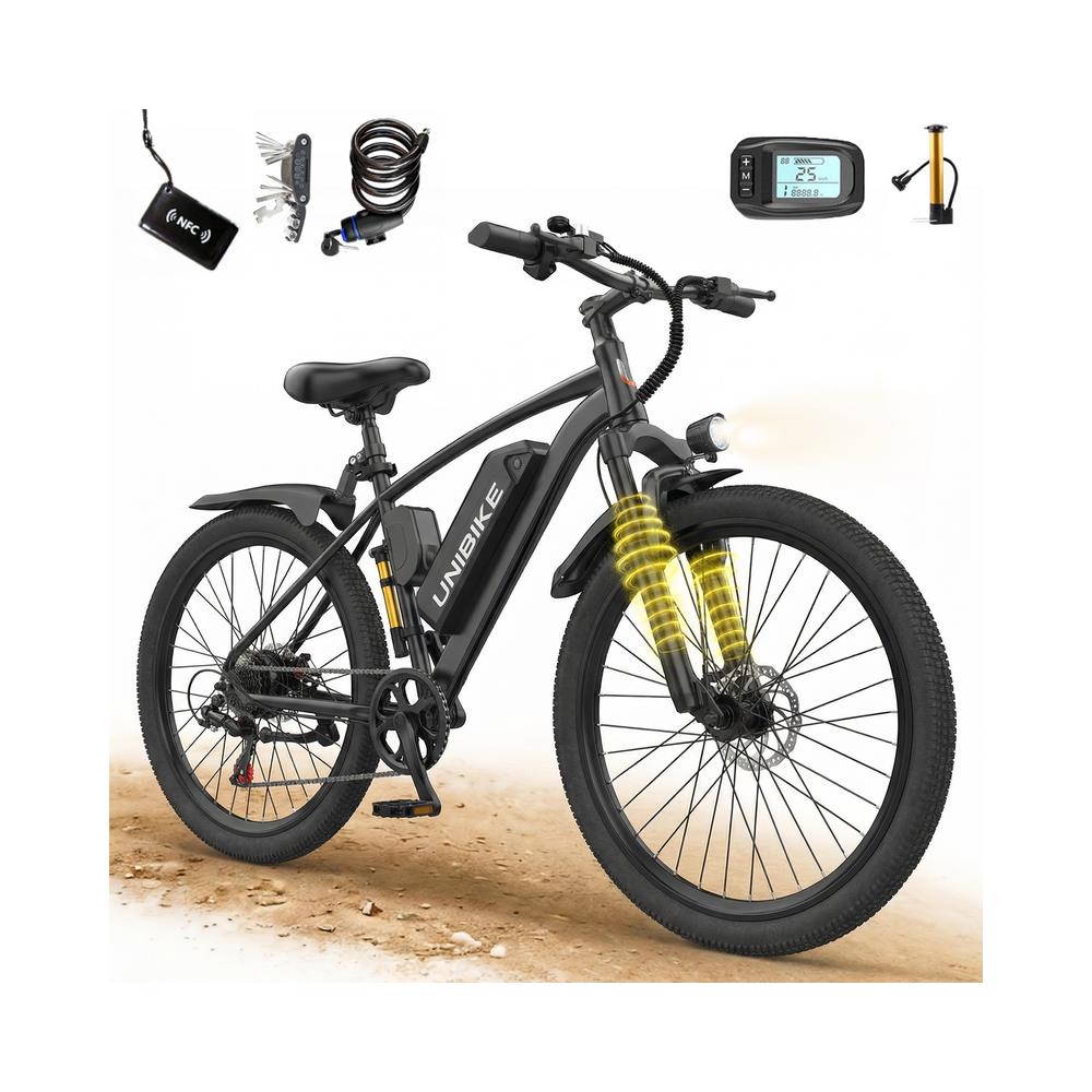 Bicicletta Elettrica 26 Pollici E-bike 250w Batteria Rimovibile 36v Autononomia 25-50km Lcd Q7 - Foto 1
