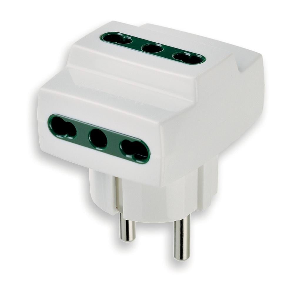 Adattatore Multiplo S31+3p17/11 Bianco - Foto 1