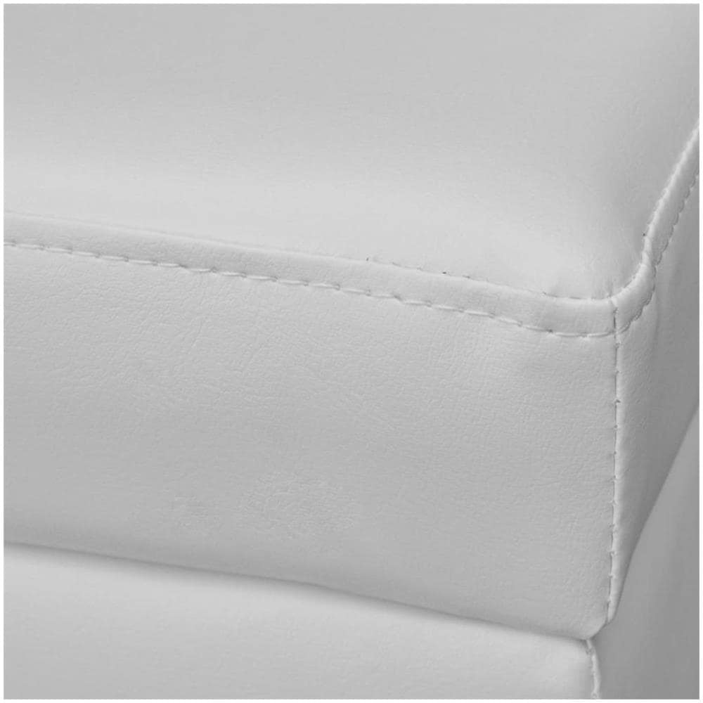 Cassapanca in Legno Dimensioni 118 x 38 x 45 cm Colore bianco - Foto 2