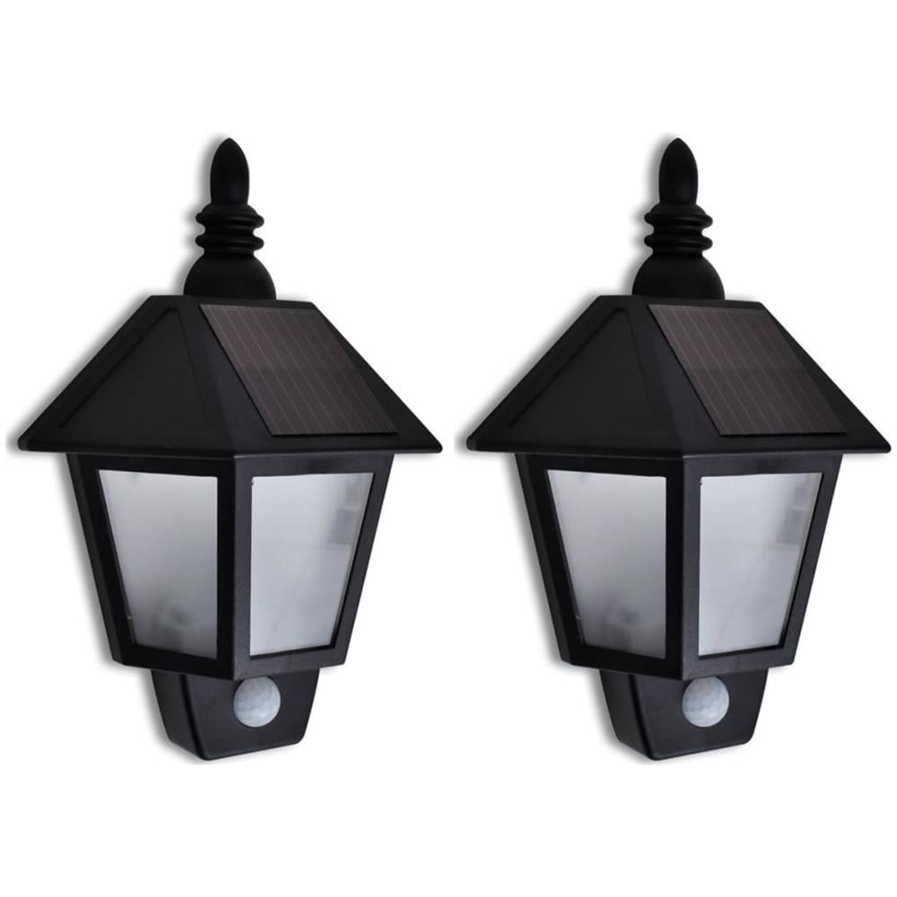 Lampada Da Parete Giardino Solare Con Sensore Di Movimento 2 Pezzi - Foto 1