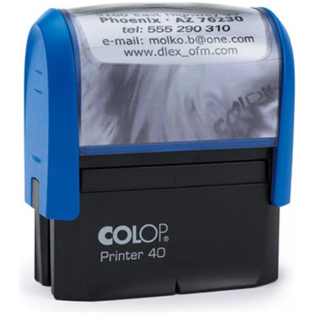 Timbro Colop 40 Autoinchiostrante Personalizzato Colop 40 23x59mm Qualità Professionale - Foto 1