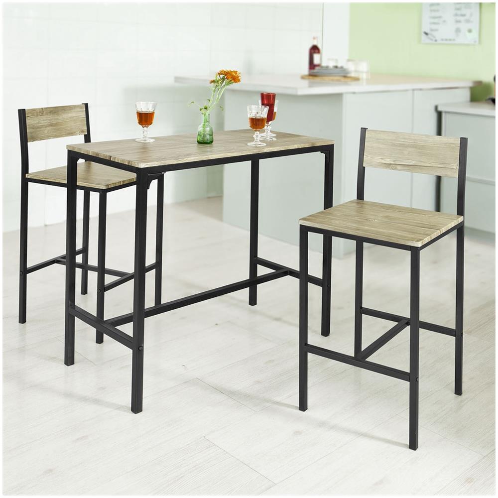 Set Tavolino Bar Con 2 Sgabelli, Arredo Da Giardino, tavolo Da Bar, Ogt03, it - Foto 1