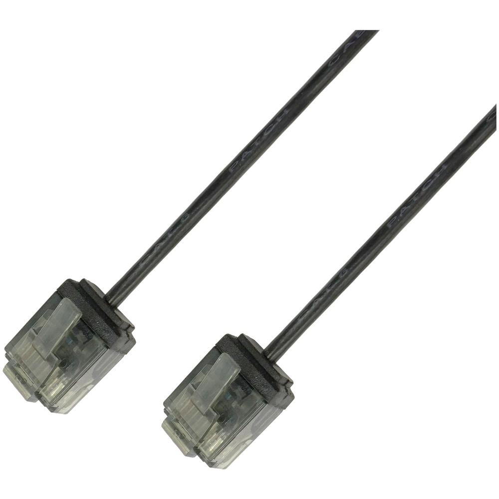 ICOC U6-SLIM-005BKT - Cavo di rete Patch in Rame Ultra Slim Cat. 6 Nero UTP 0,5 m - Foto 1