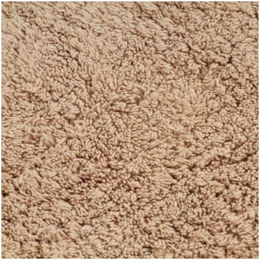 Set Tappetini Per Bagno 2 Pz In Tessuto Beige - Foto 2