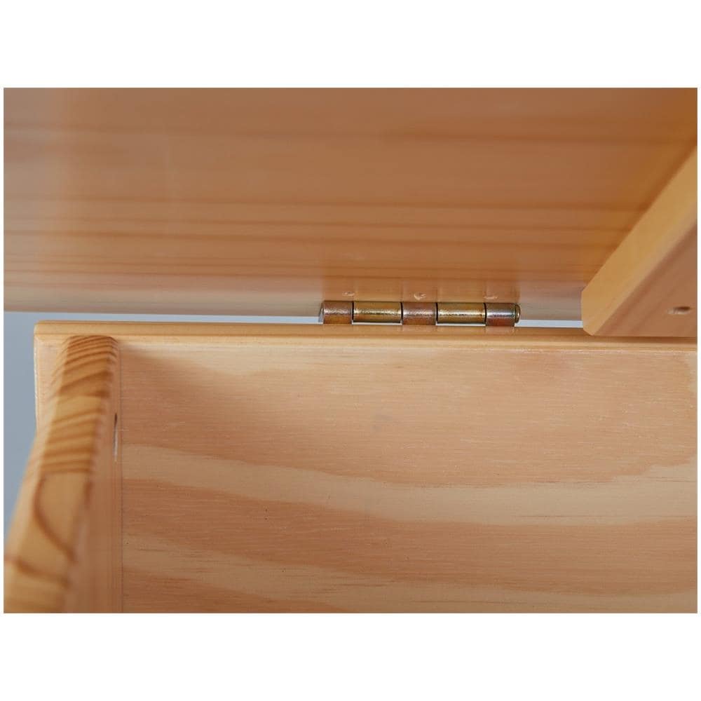 Links Cassapanca Emel Contenitore In Massello Di Pino Naturale 89x47x53h - Foto 3