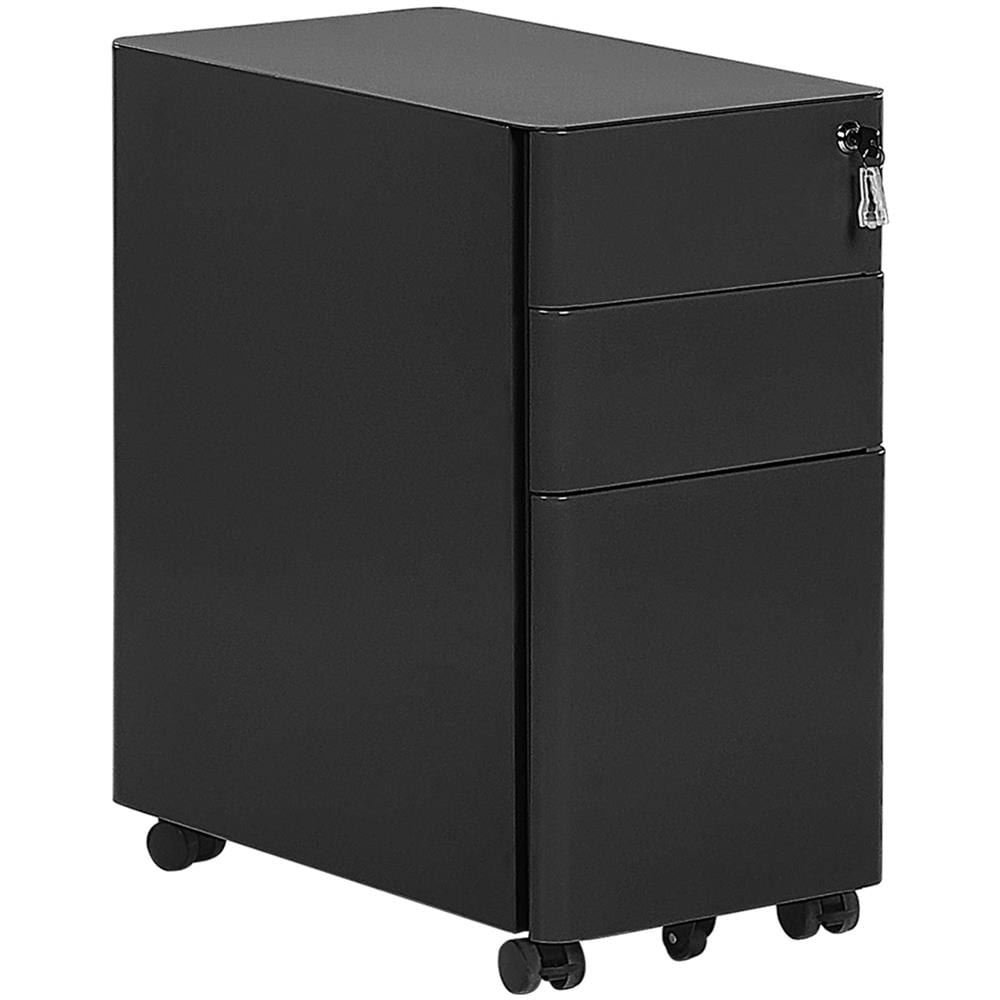 Mobiletto Portaoggetti In Metallo Nero Con 3 Cassetti Bolsena - Foto 1