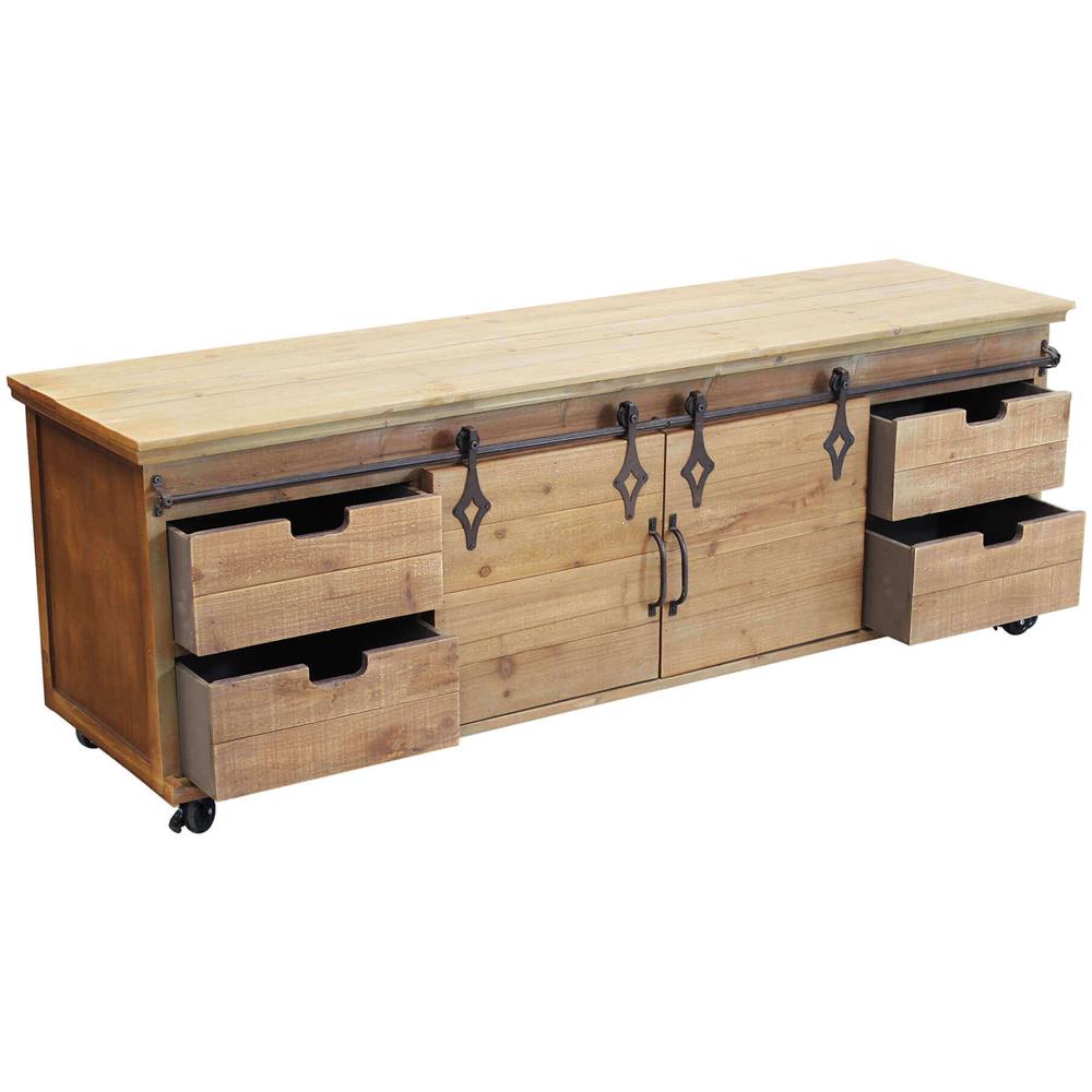 Tulu - Porta Tv In Legnoe Acciaio - Foto 2