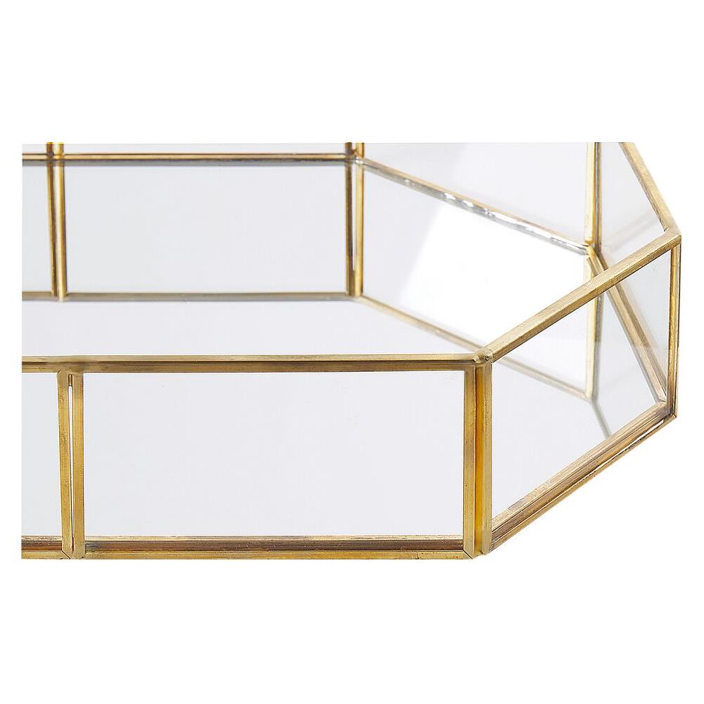 Vassoio Decorativo Specchiato Color Oro Chabris - Foto 2