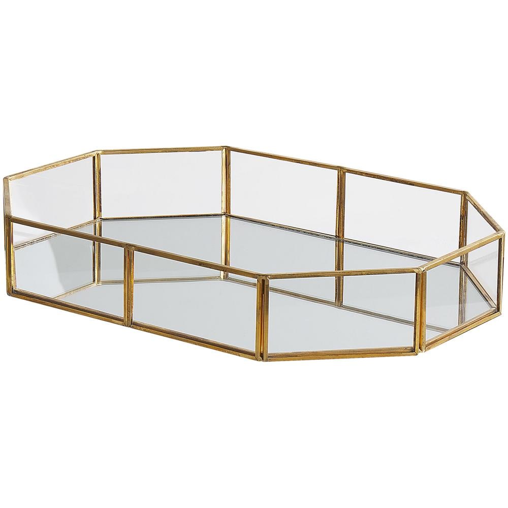 Vassoio Decorativo Specchiato Color Oro Chabris - Foto 1
