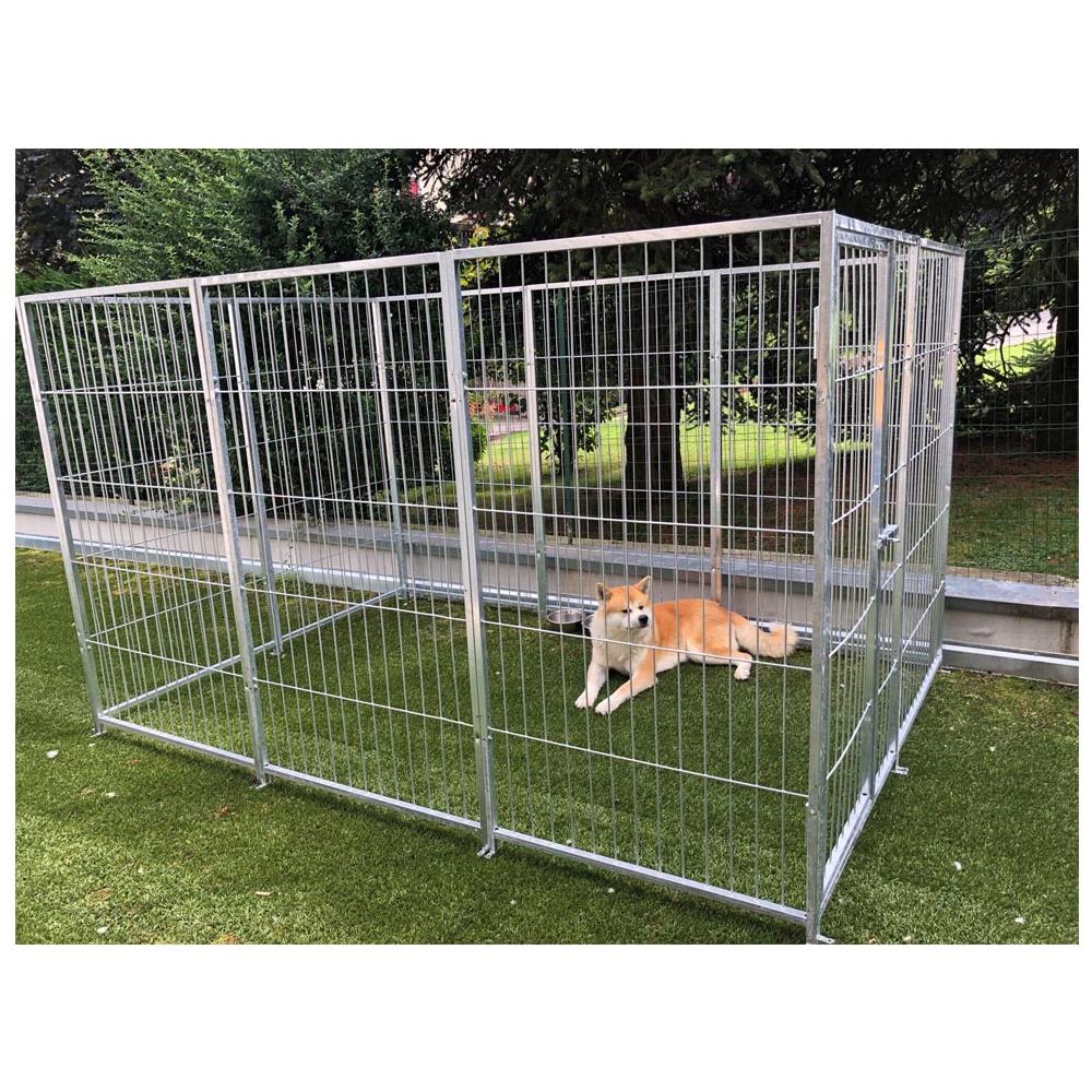 Box Per Cani Singolo Da Esterno Recinzione In Rete Zincatura A Caldo Dimensioni 300 X 200 X H 180 Cm - Foto 2