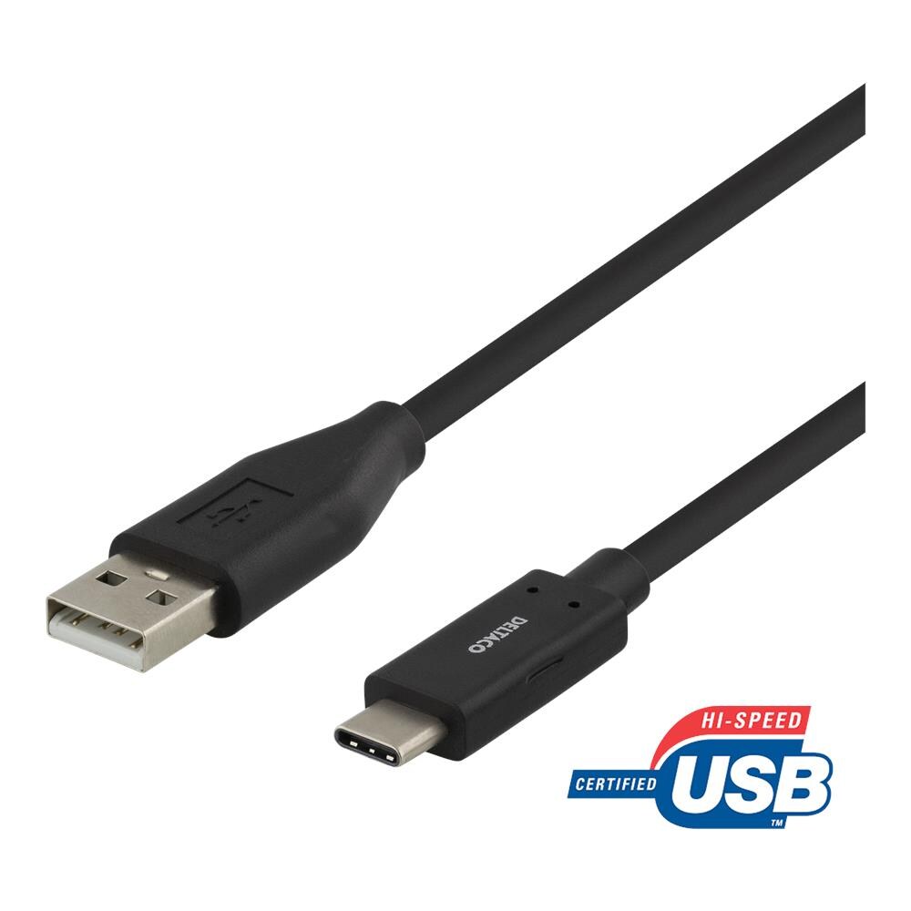 Cavo Da Usb-a A Usb-c, 1m, 3a, Usb 2.0, Nero - Foto 1