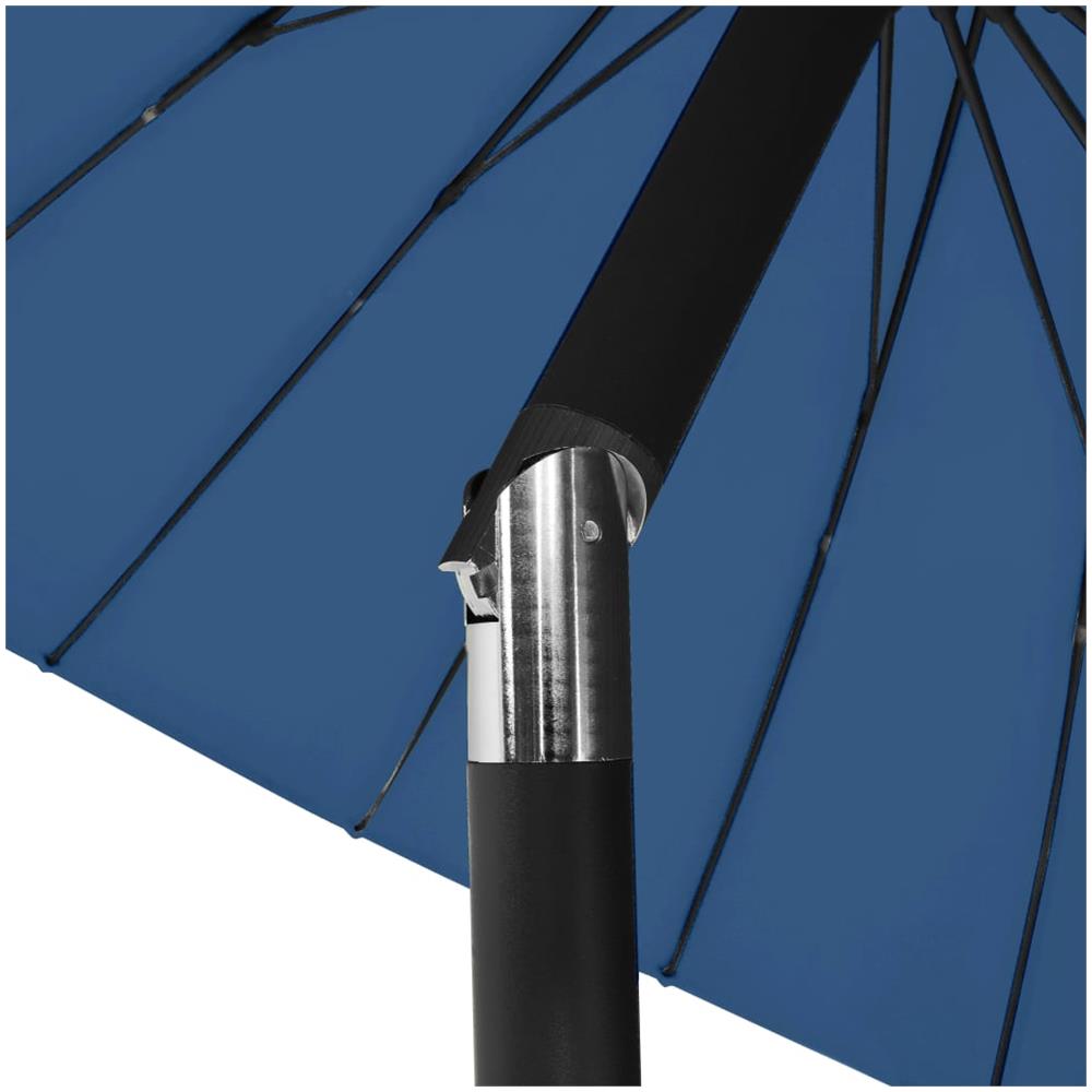 Ombrellone da Esterni con Palo in Alluminio 270 cm Azzurro - Foto 1
