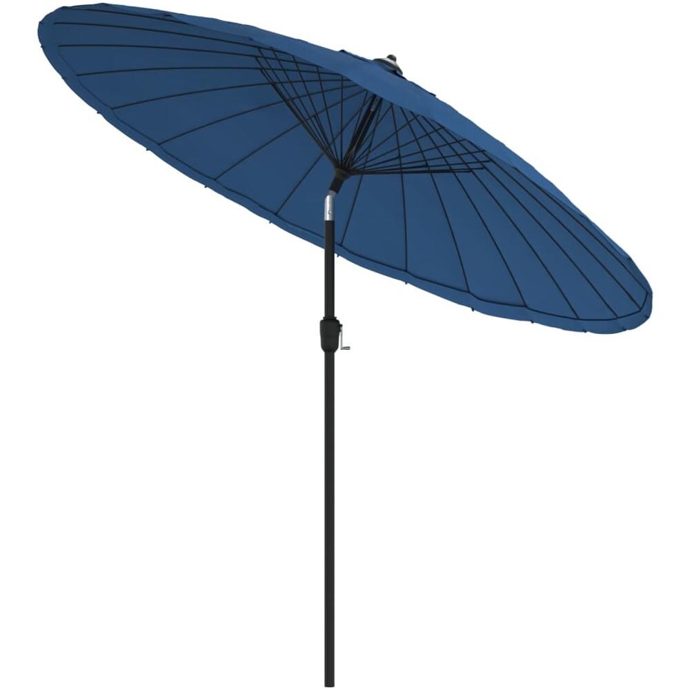 Ombrellone da Esterni con Palo in Alluminio 270 cm Azzurro - Foto 2