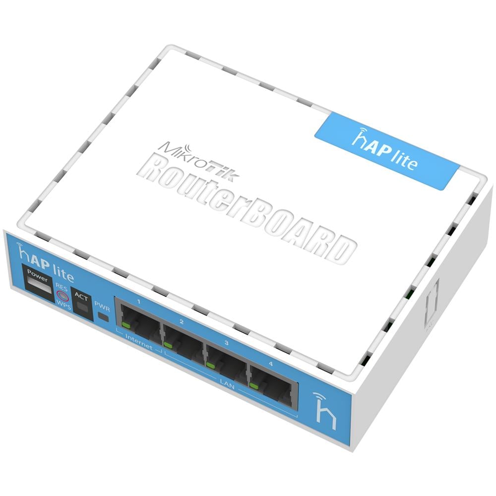 hAP lite, 10,100 Mbit / s, 32 MB, QCA9531 650MHz, 1,5 dBi, 3 W, Bianco - Foto 3