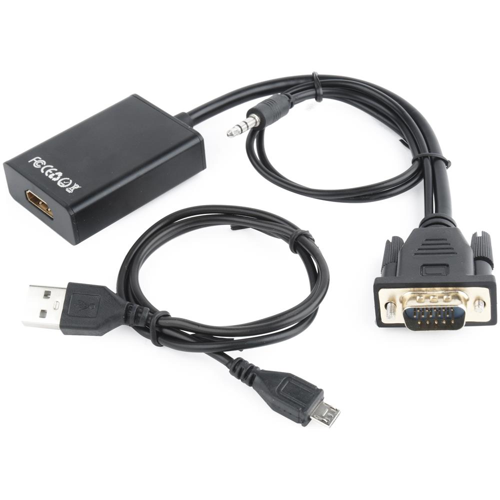 VGA to HDMI converter 15 cm black mDPM cavo di interfaccia e adattatore - Foto 1