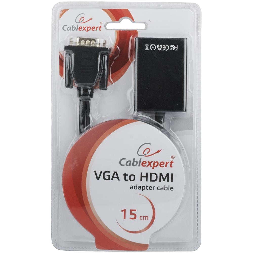 VGA to HDMI converter 15 cm black mDPM cavo di interfaccia e adattatore - Foto 4