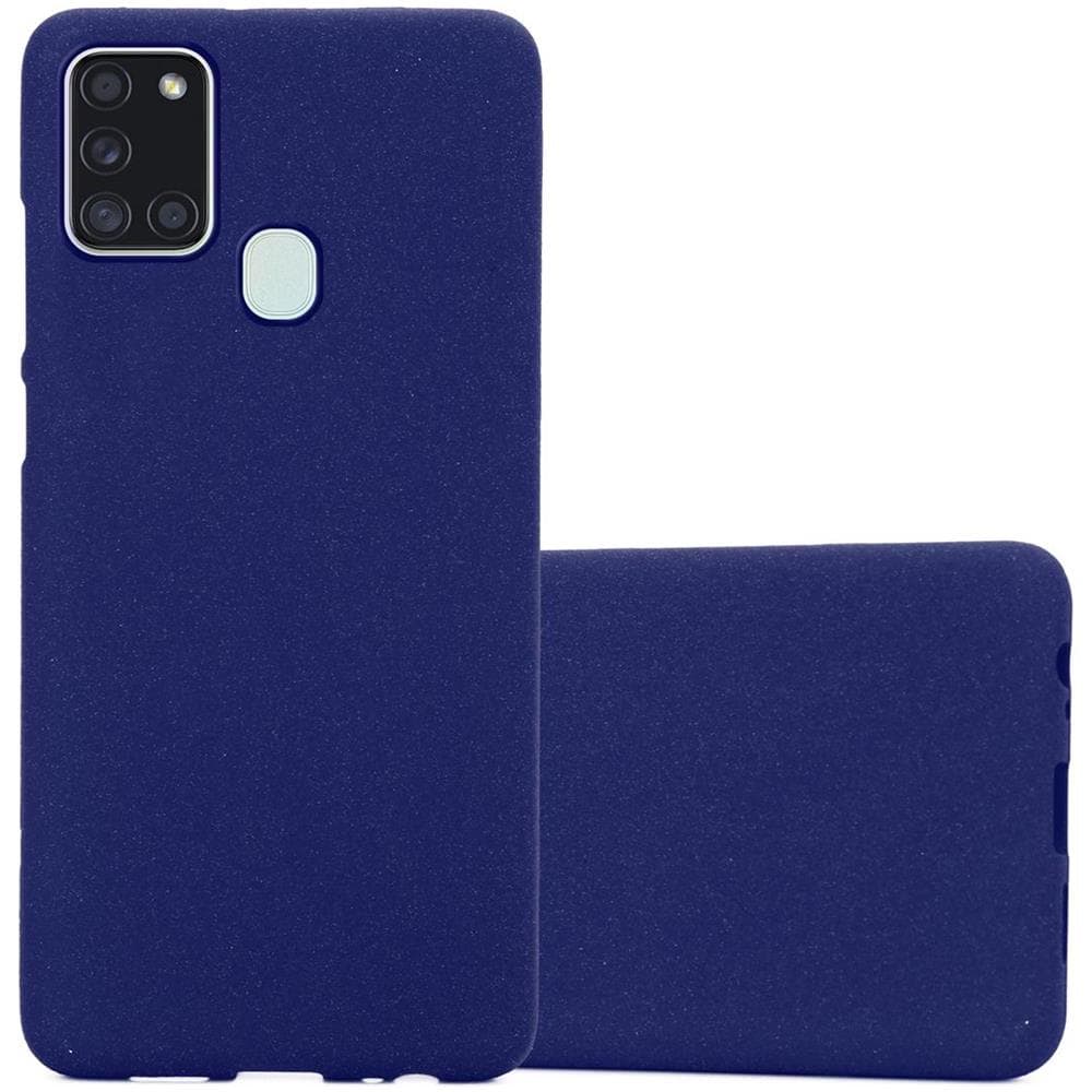 Custodia Compatibile Con Samsung Galaxy A21s In Frost Blu Scuro - Coperchio Protettivo In Silicone Tpu Flessibile - Foto 1