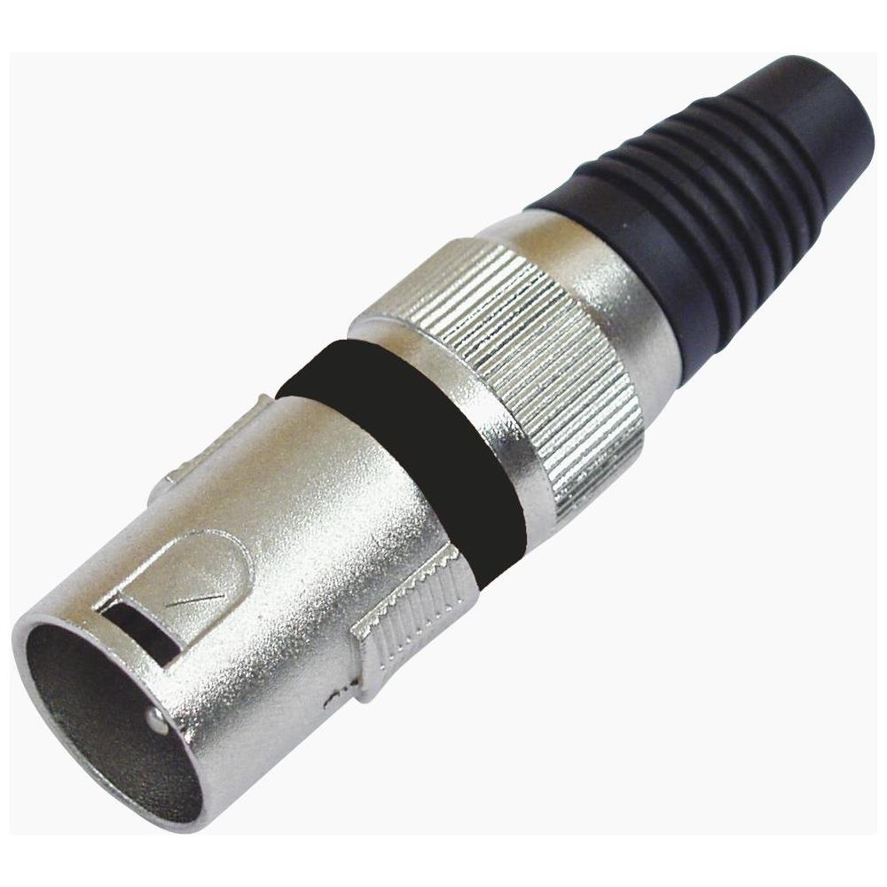 Xlr Plug 3pin Bk 10x - Foto 1