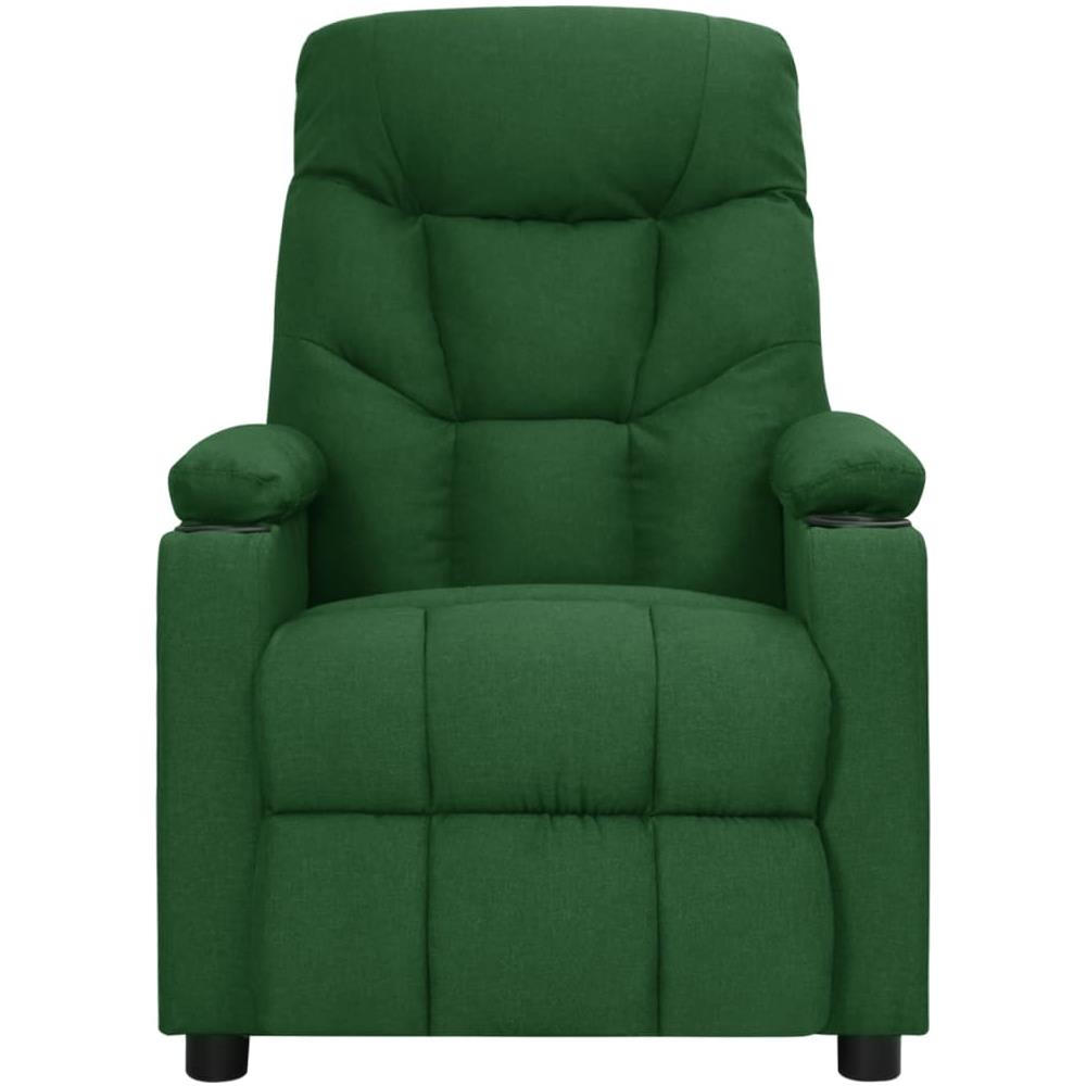 Poltrona Elettrica Reclinabile Verde Scuro In Tessuto - Foto 3