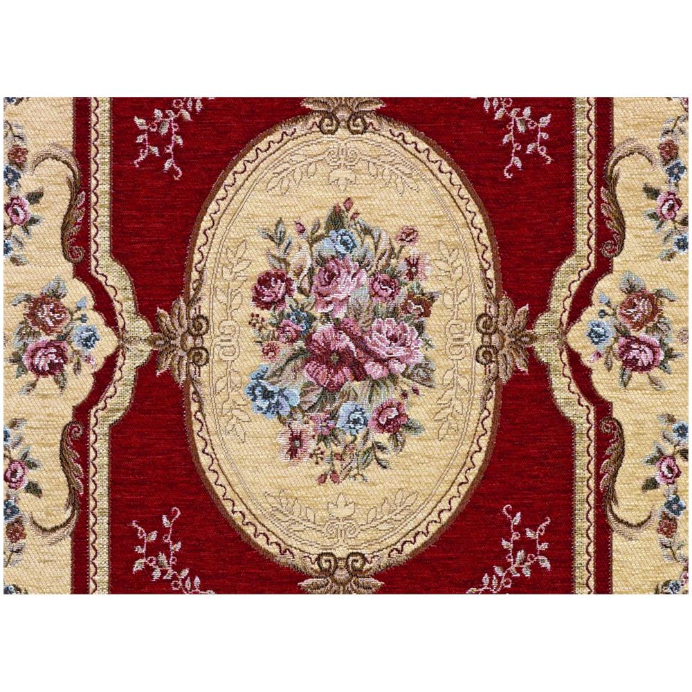 Tappeto Salotto Camera Velour Antiscivolo Mod. Abusson Suardi Vari Colori 85x150cm Rosso - Foto 4