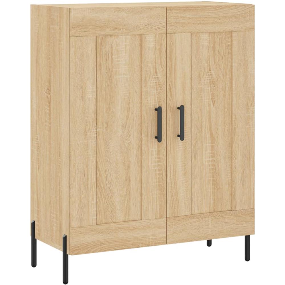 Credenza Rovere Sonoma 69,5x34x90 Cm In Legno Multistrato - Foto 2