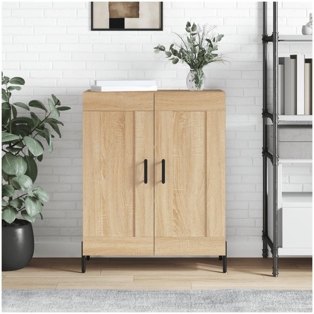 Credenza Rovere Sonoma 69,5x34x90 Cm In Legno Multistrato - Foto 1