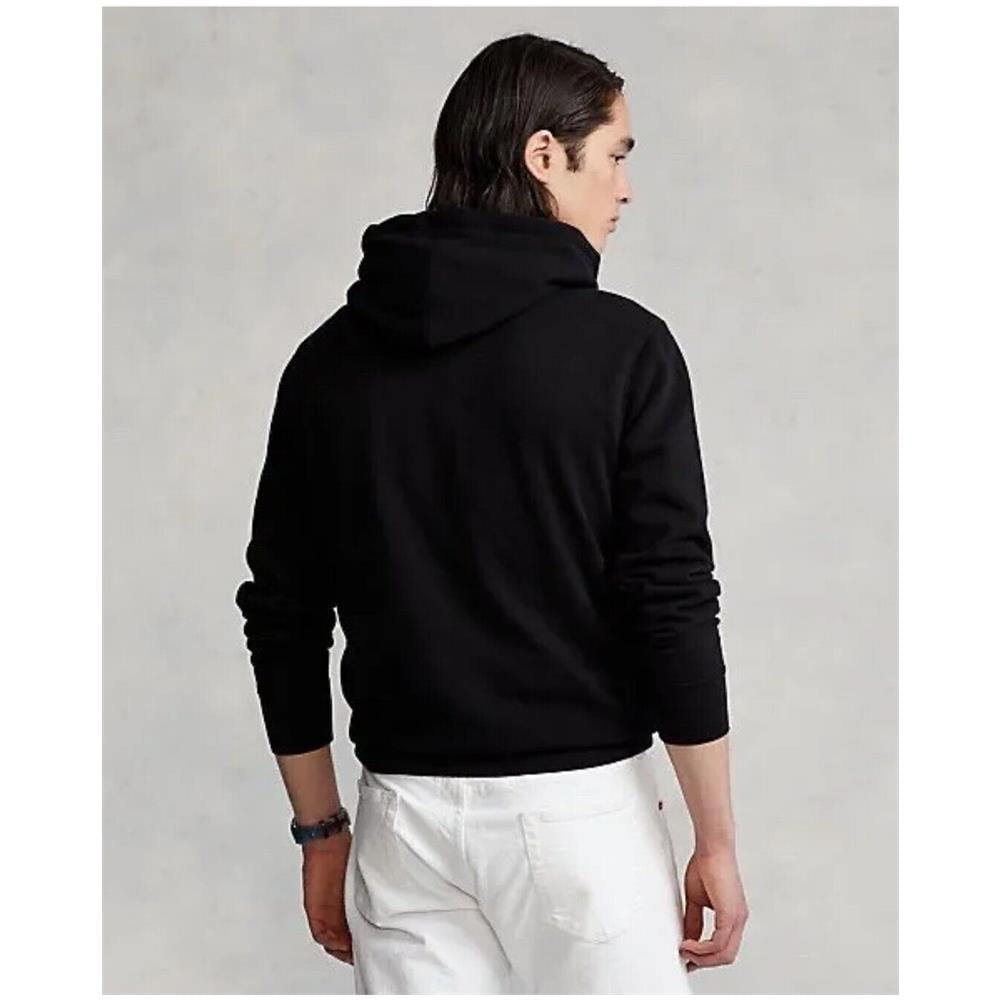 Felpa Uomo Nera Con Cappuccio Nera Lunar New Year Polo Bear Hoodie Sweatshirt Felpa Polo Con Orsetto Cappuccio E Tasche Tg S - Foto 2