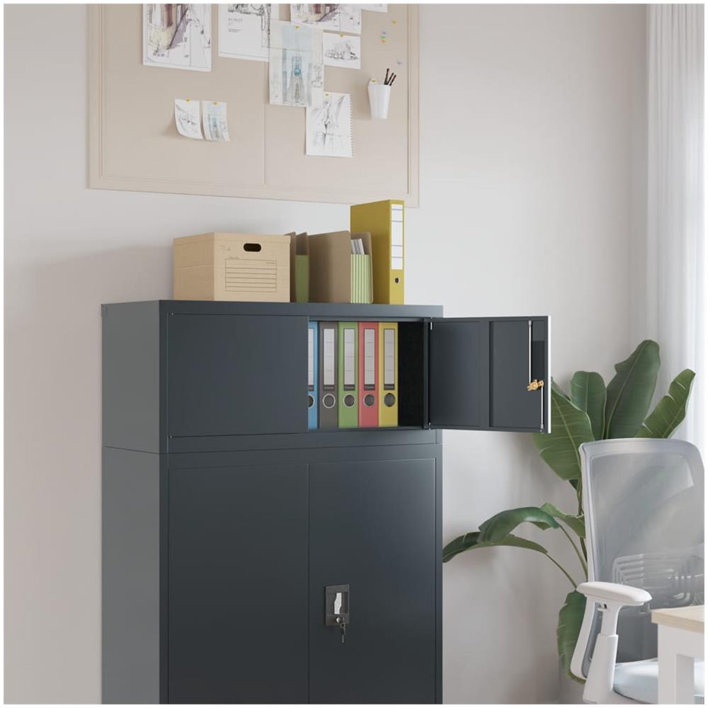 Armadio Classificatore Antracite 90x40x40 Cm In Acciaio - Foto 1