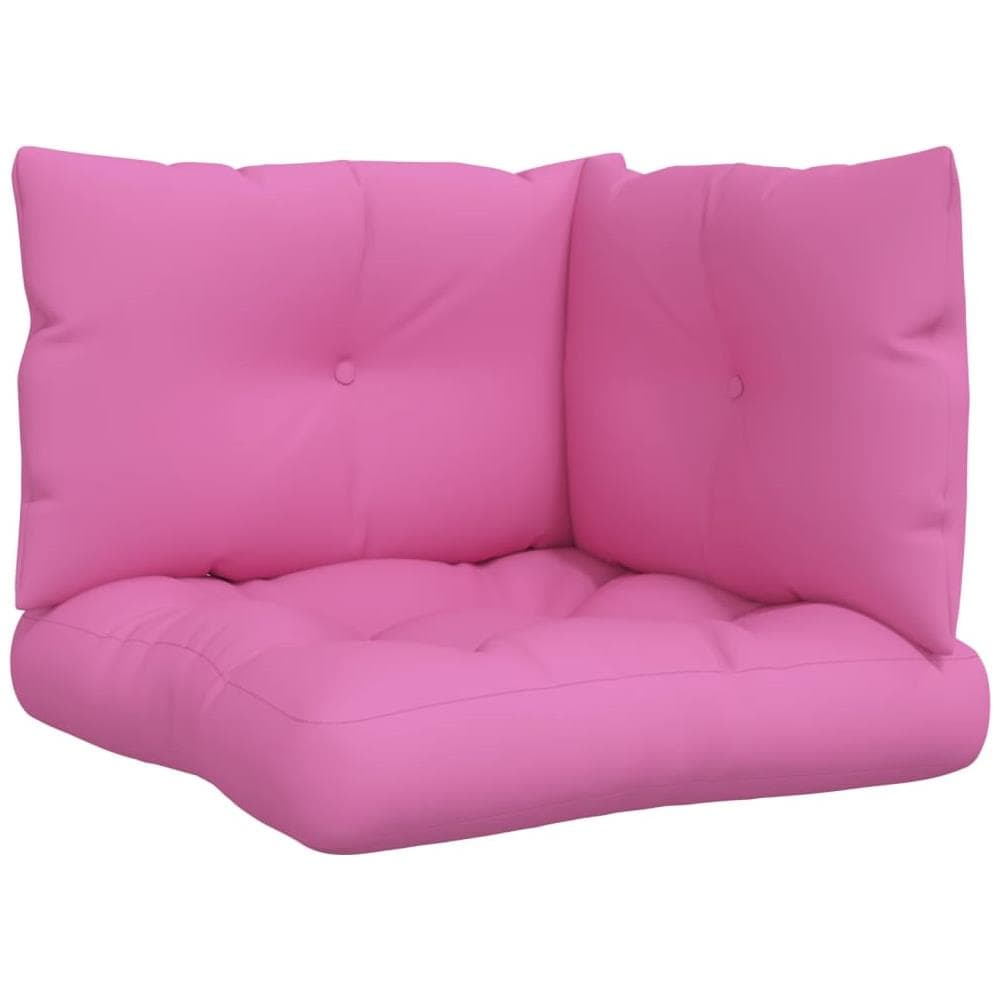 Cuscini Per Pallet 3 Pz Rosa In Tessuto Oxford - Foto 2