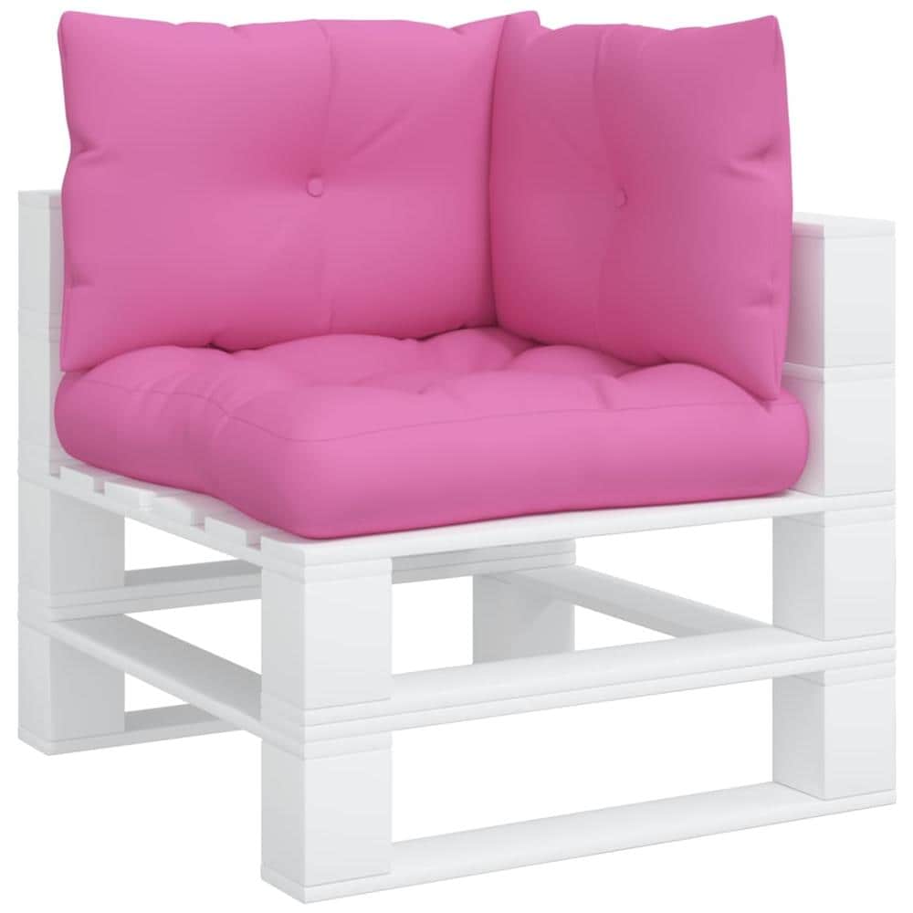 Cuscini Per Pallet 3 Pz Rosa In Tessuto Oxford - Foto 3