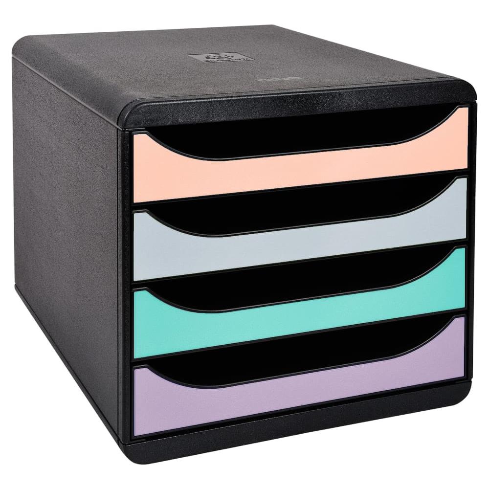 Set Cassetti Da Scrivania Big-box ""aquarel"" Con 4 Cassetti - Foto 2