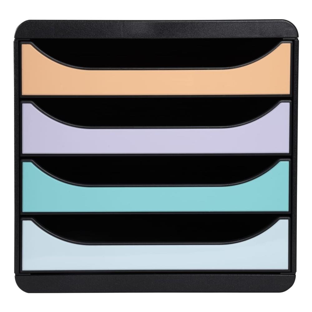 Set Cassetti Da Scrivania Big-box ""aquarel"" Con 4 Cassetti - Foto 3