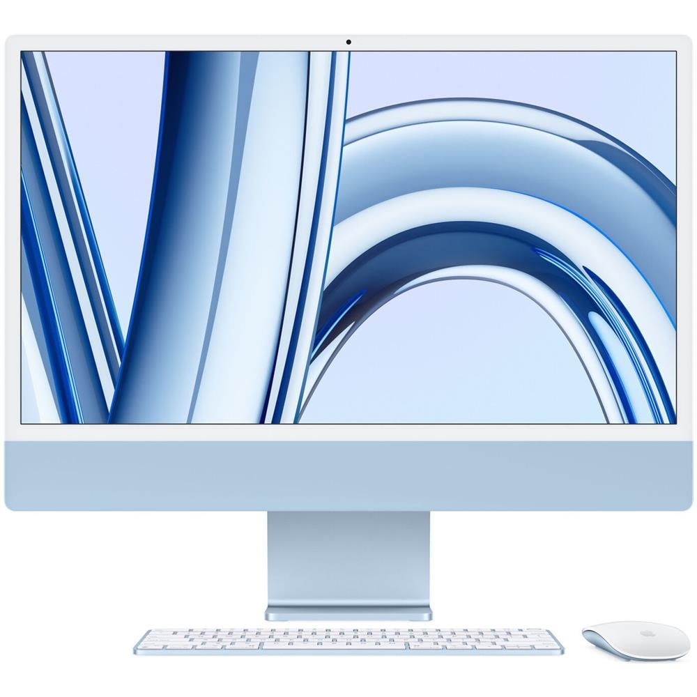 iMac Display Retina 24" 4,5K Chip M3 CPU 8 core GPU 10-core Ram 8GB SSD 256 Colore Blu - Foto 1