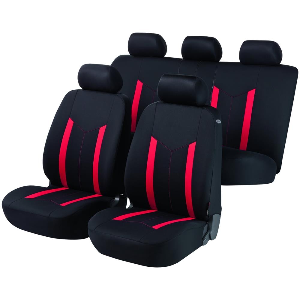 Coprisedili Auto Hastings Set Completo Rosso - Foto 1