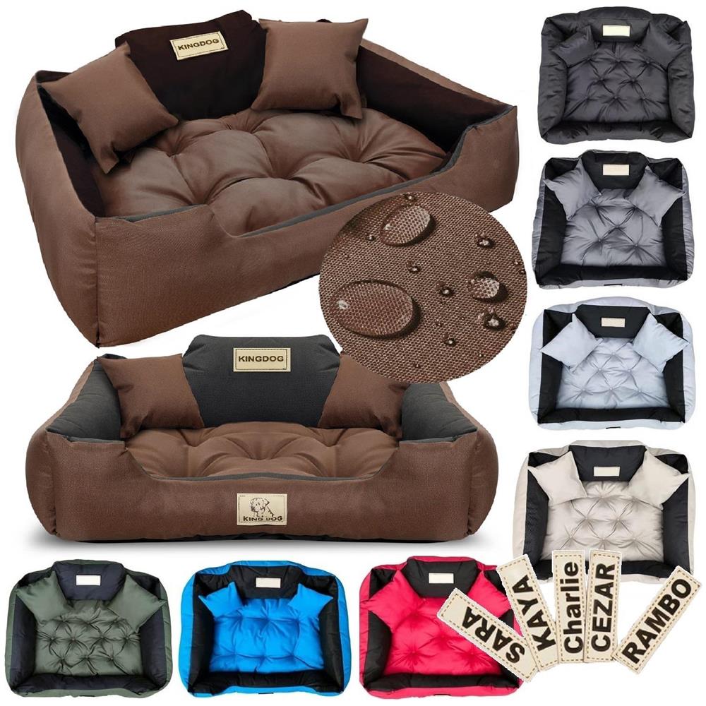 145x115 cm KINGDOG Cuccia per cani impermeabile personalizzabile Marrone - Foto 1