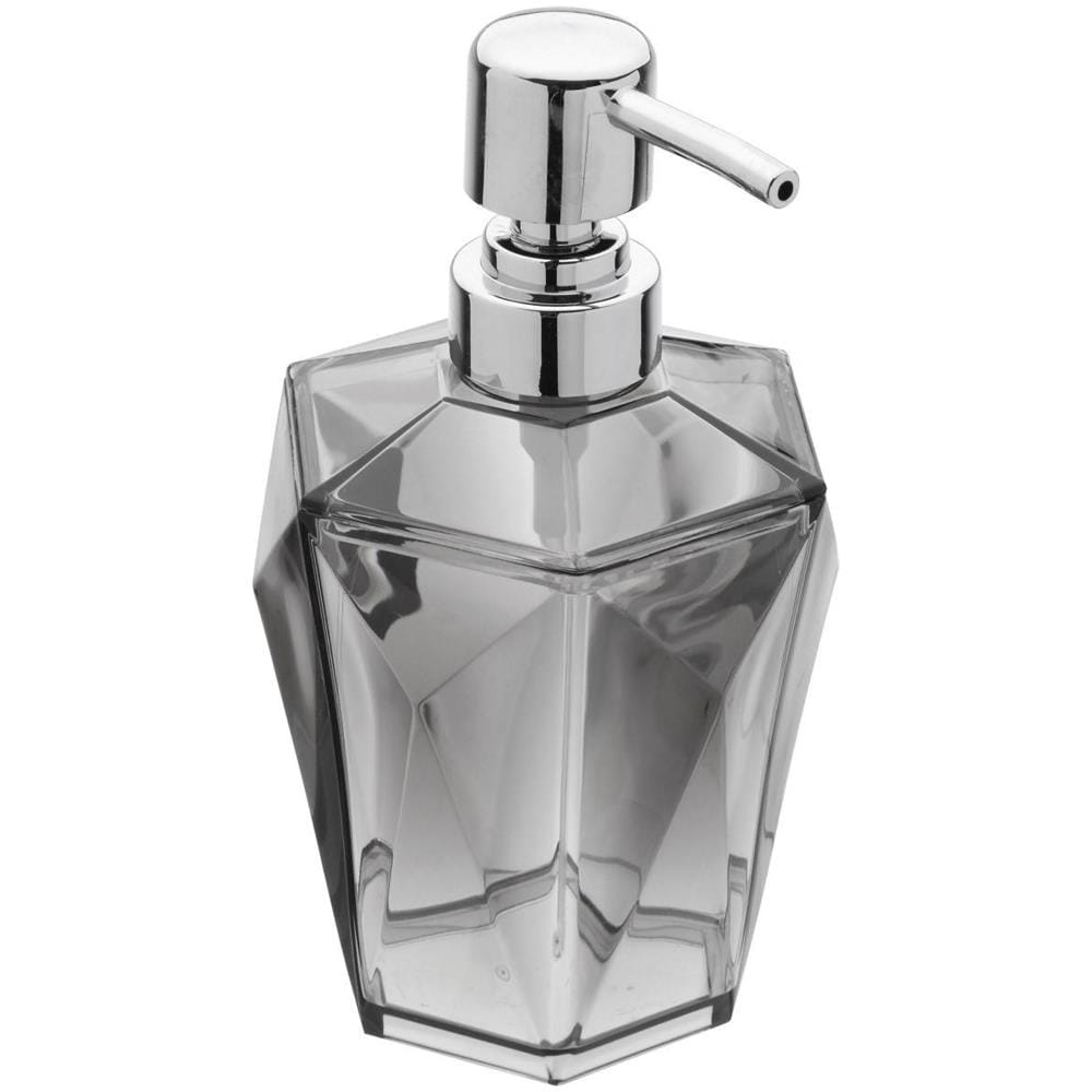 Dispenser sapone in abs colore grigio linea Diamante cm 7,5x7,5xH 18 - Foto 2
