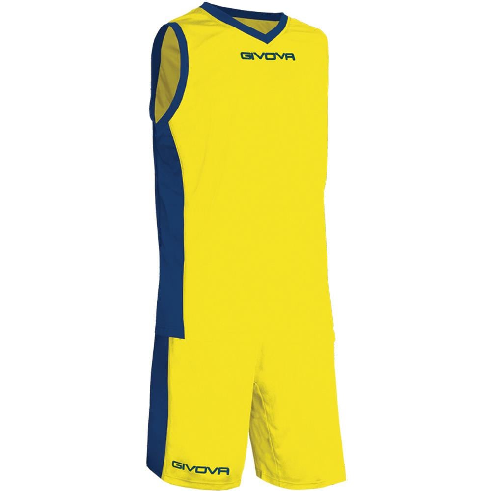 Kit Power - Completino Da Basket - Maglia Smanicata E Pantaloncino Di Colore Giallo / blu Taglia 3xl - Foto 1