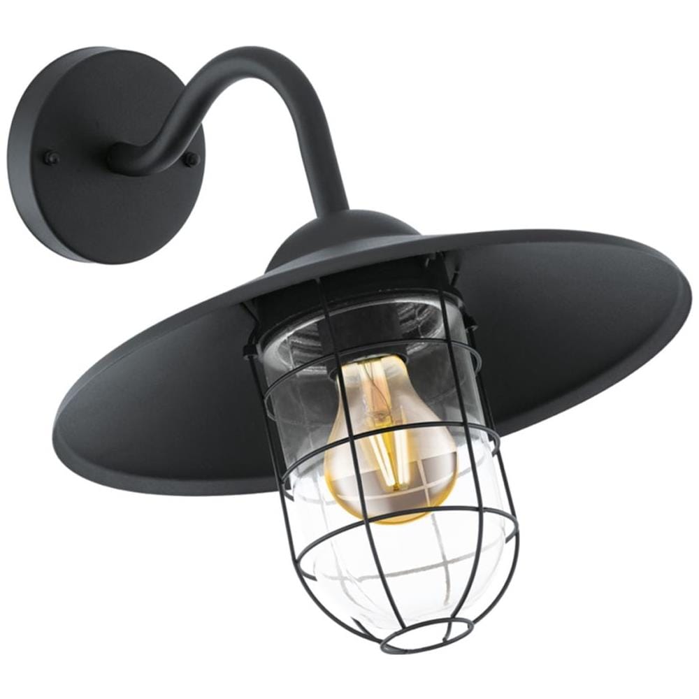 Luce Da Parete Esterna Melgoa Nero 60 W - Foto 1