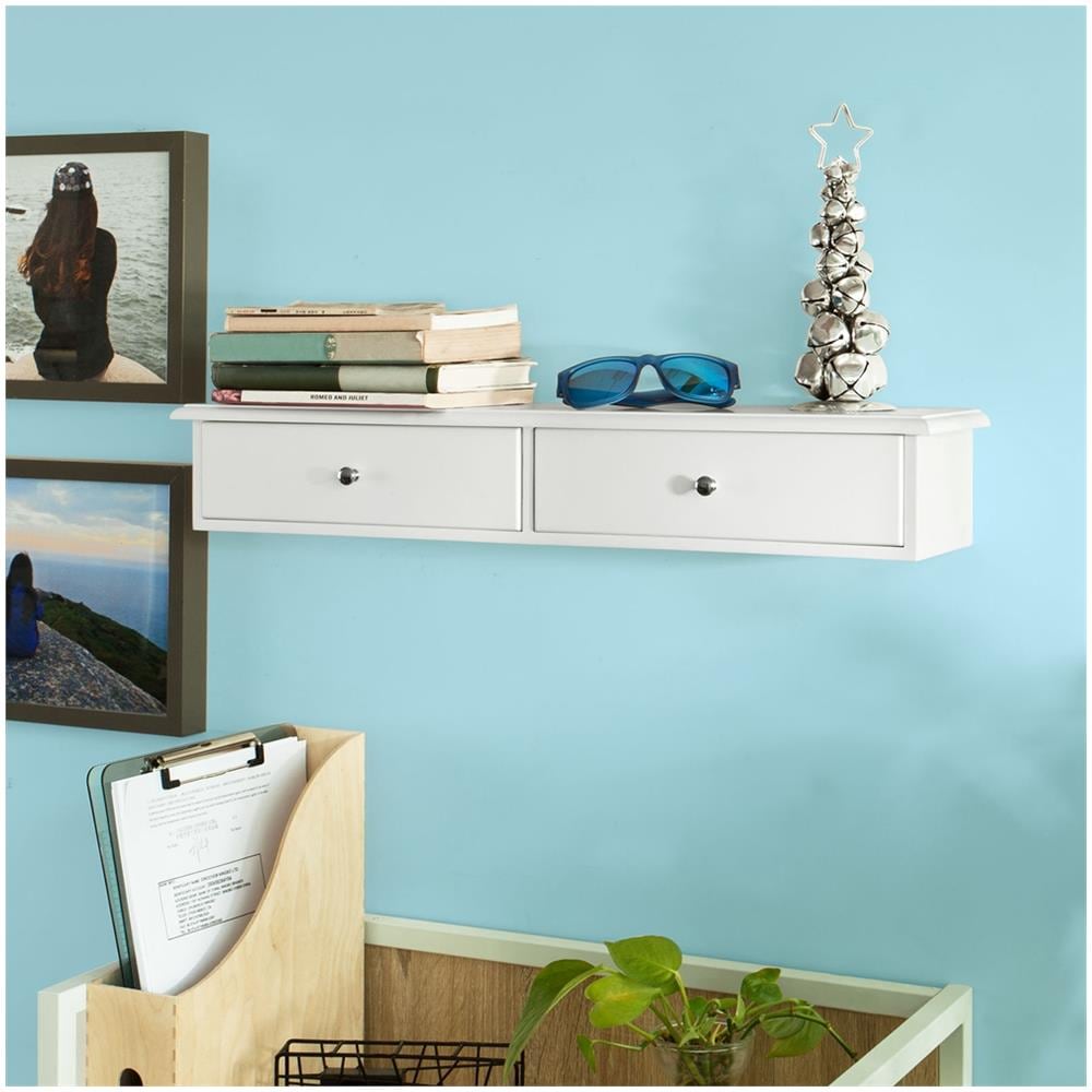 Mensola Con Cassetti, Libreria, Porta Gioielli A Chiavi, Colore: bianco, Frg43-w - Foto 1