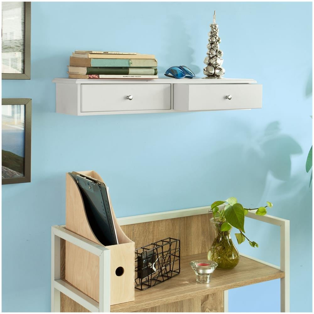 Mensola Con Cassetti, Libreria, Porta Gioielli A Chiavi, Colore: bianco, Frg43-w - Foto 5